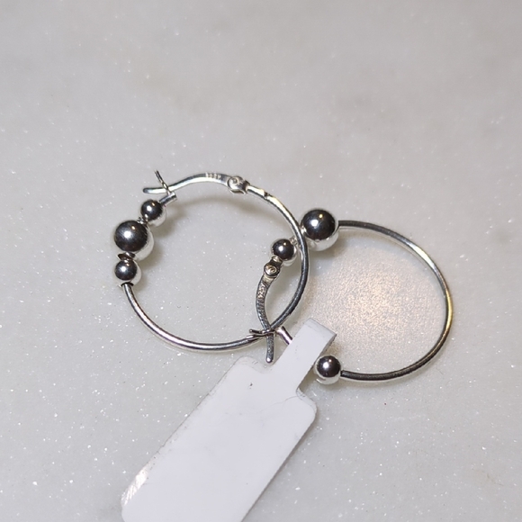 Jewelry - Sterling Silver 925 Hoop Earrings New